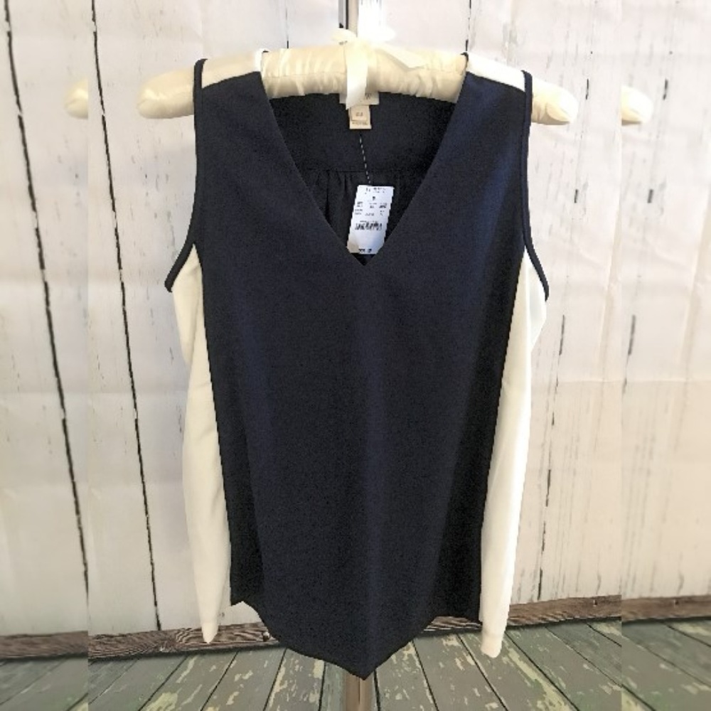 J. CREW FACTORY DRAPERY CREPE TANK TOP
